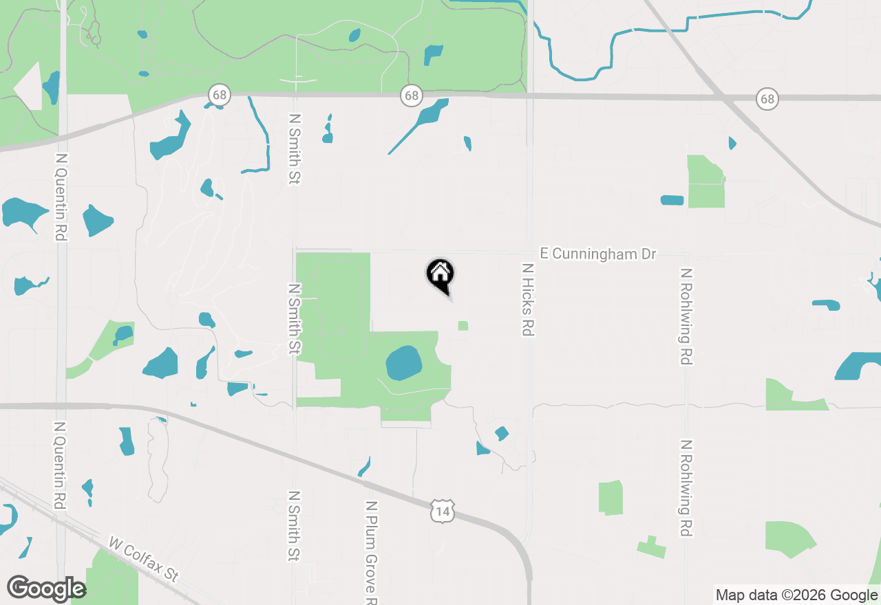 Map of 996 N Apple Tree Court, Palatine, IL 60067