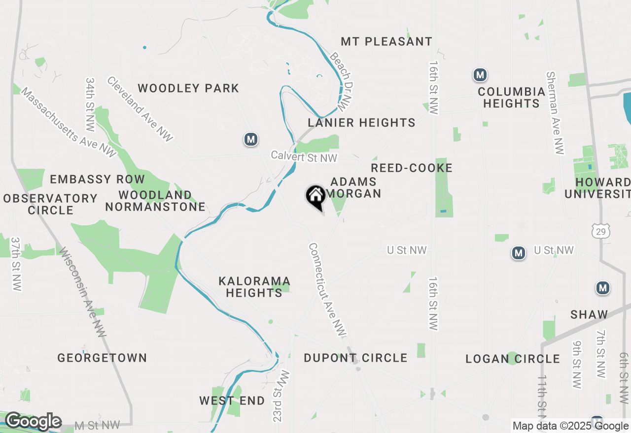 Map of 2007 Kalorama Road Nw #2, Washington, DC 20009