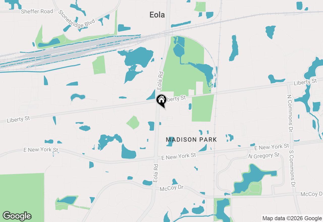 Map of 7S151 N Eola Road, Aurora, IL 60502