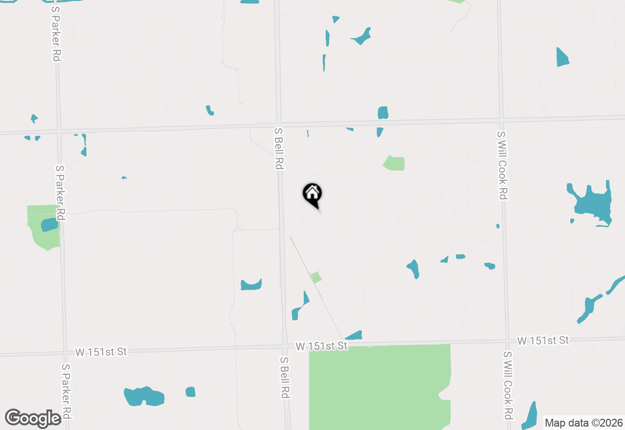 Map of 14620 S Bridle Court, Homer Glen, IL 60491