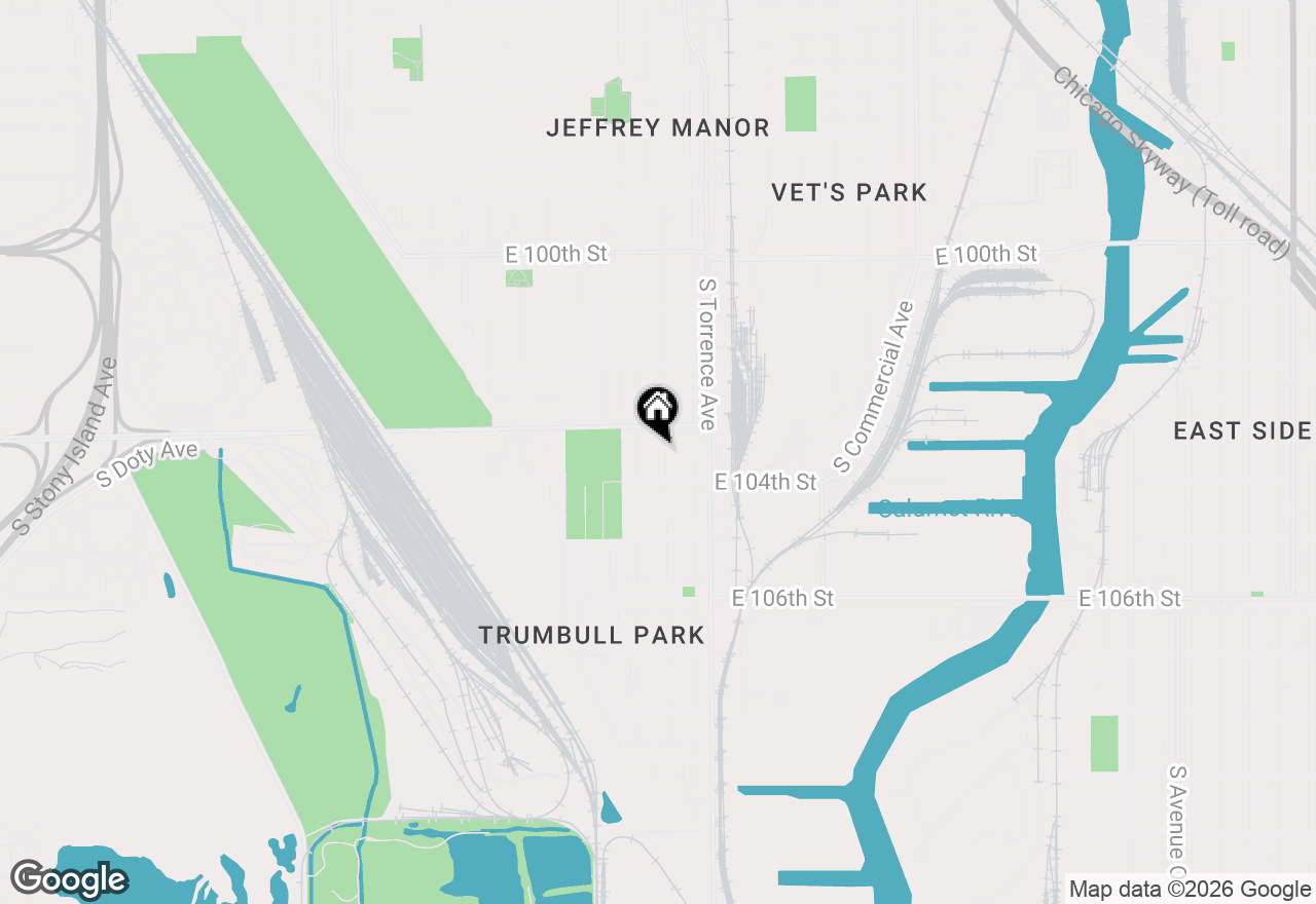 Map of 10327 S Calhoun Avenue #1, Chicago, IL 60617