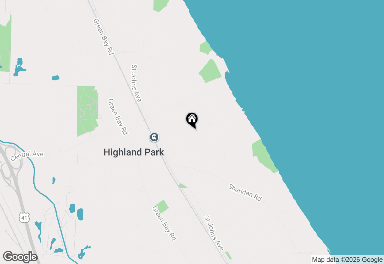 Map of 333 Hazel Avenue, Highland Park, IL 60035