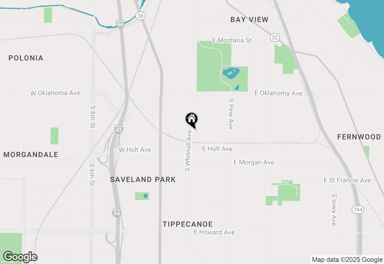 Map of 3320 S Whitnall Ave, Milwaukee, WI 53207