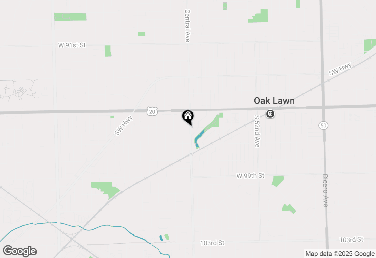 Map of 9600 Central Avenue, Oak Lawn, IL 60453