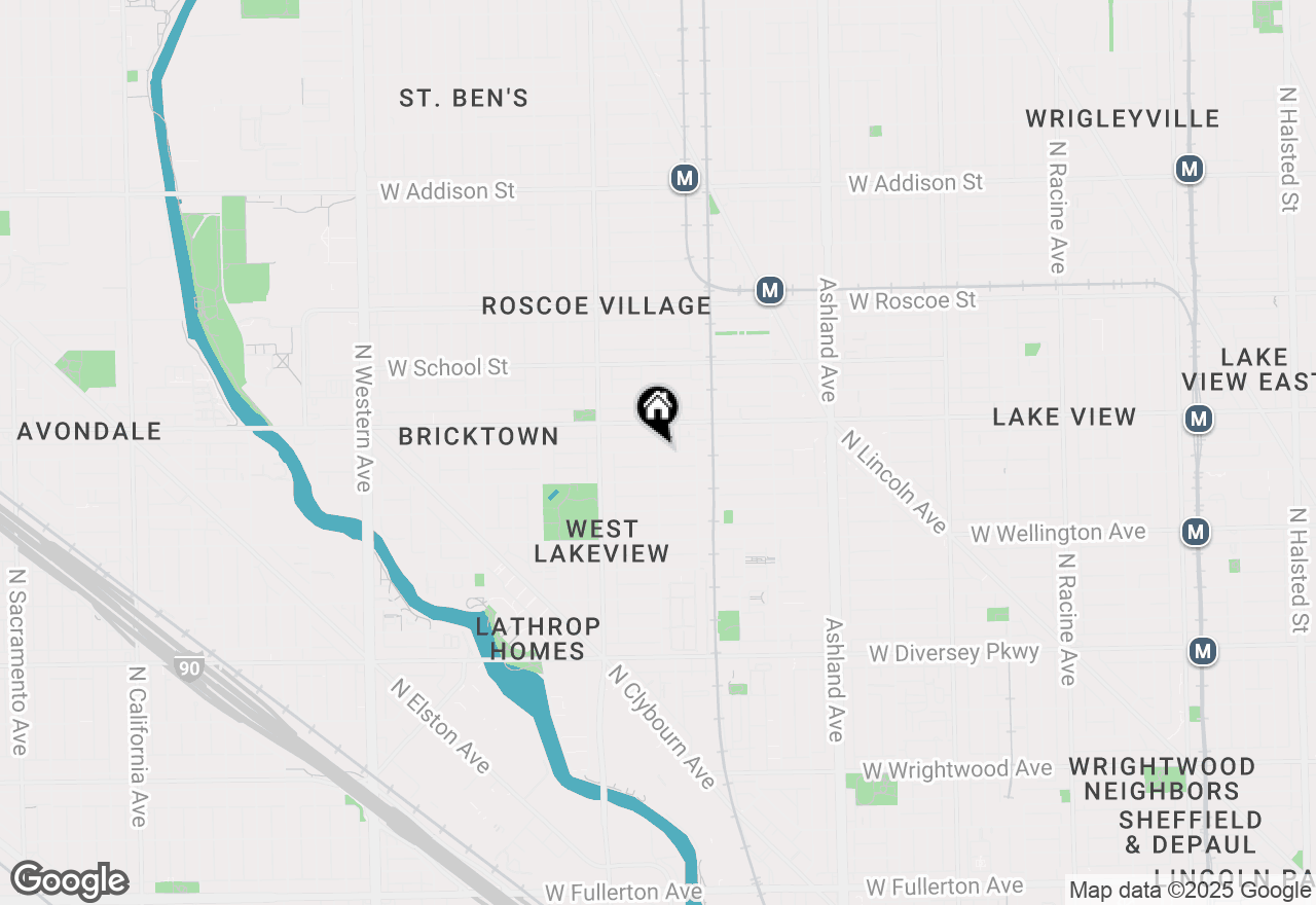 Map of 1900 W Fletcher Street, Chicago, IL 60657