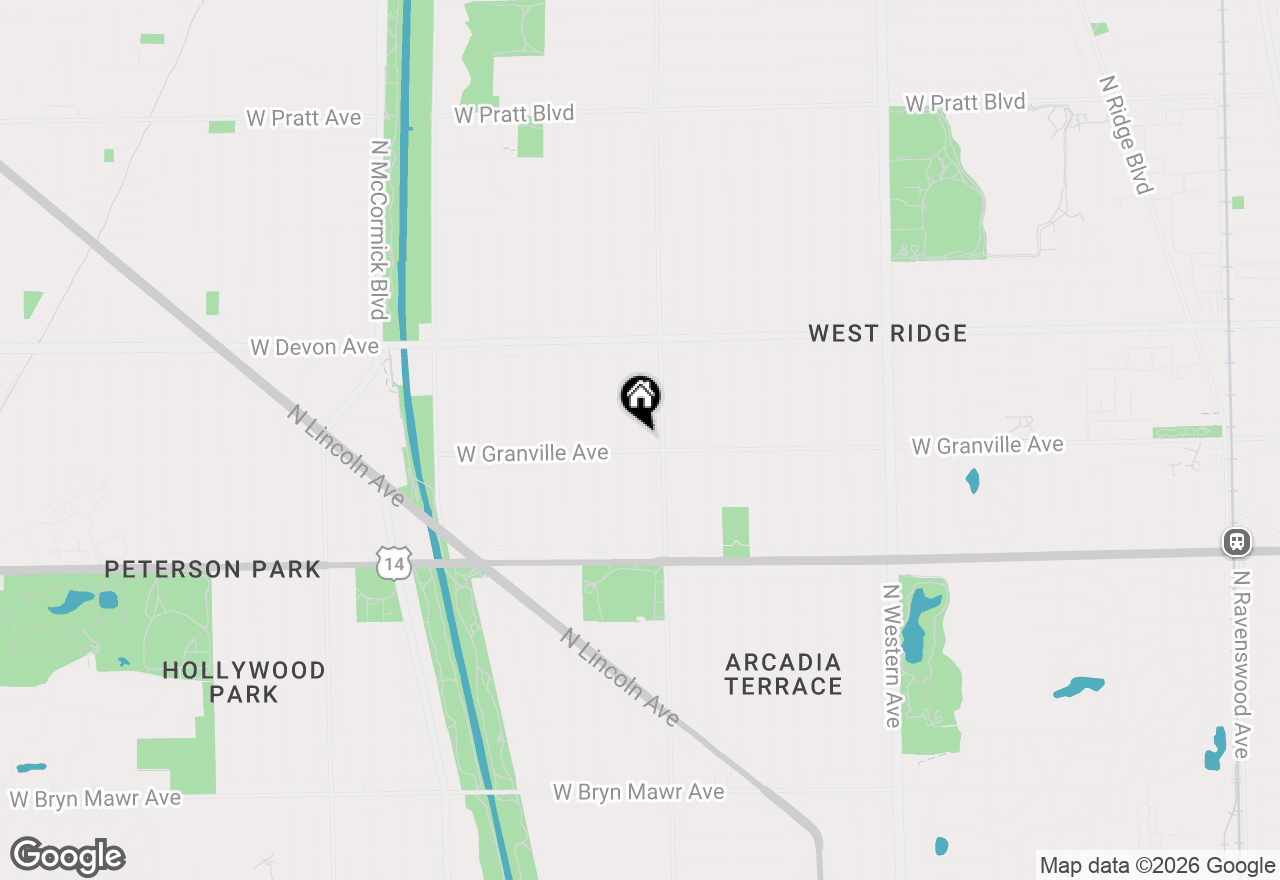 Map of 6209 N Mozart Street #3S, Chicago, IL 60659