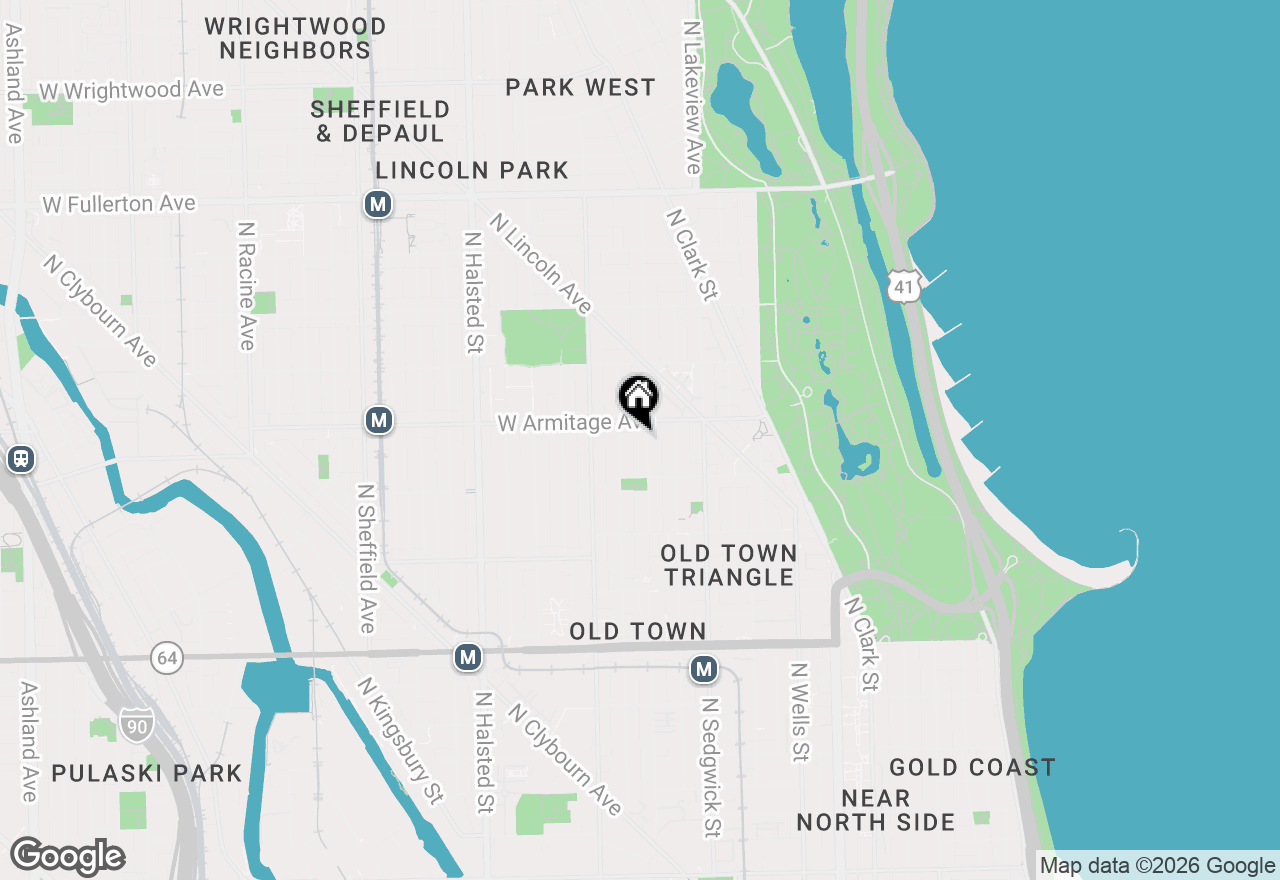 Map of 1940 N Cleveland Avenue #4, Chicago, IL 60614