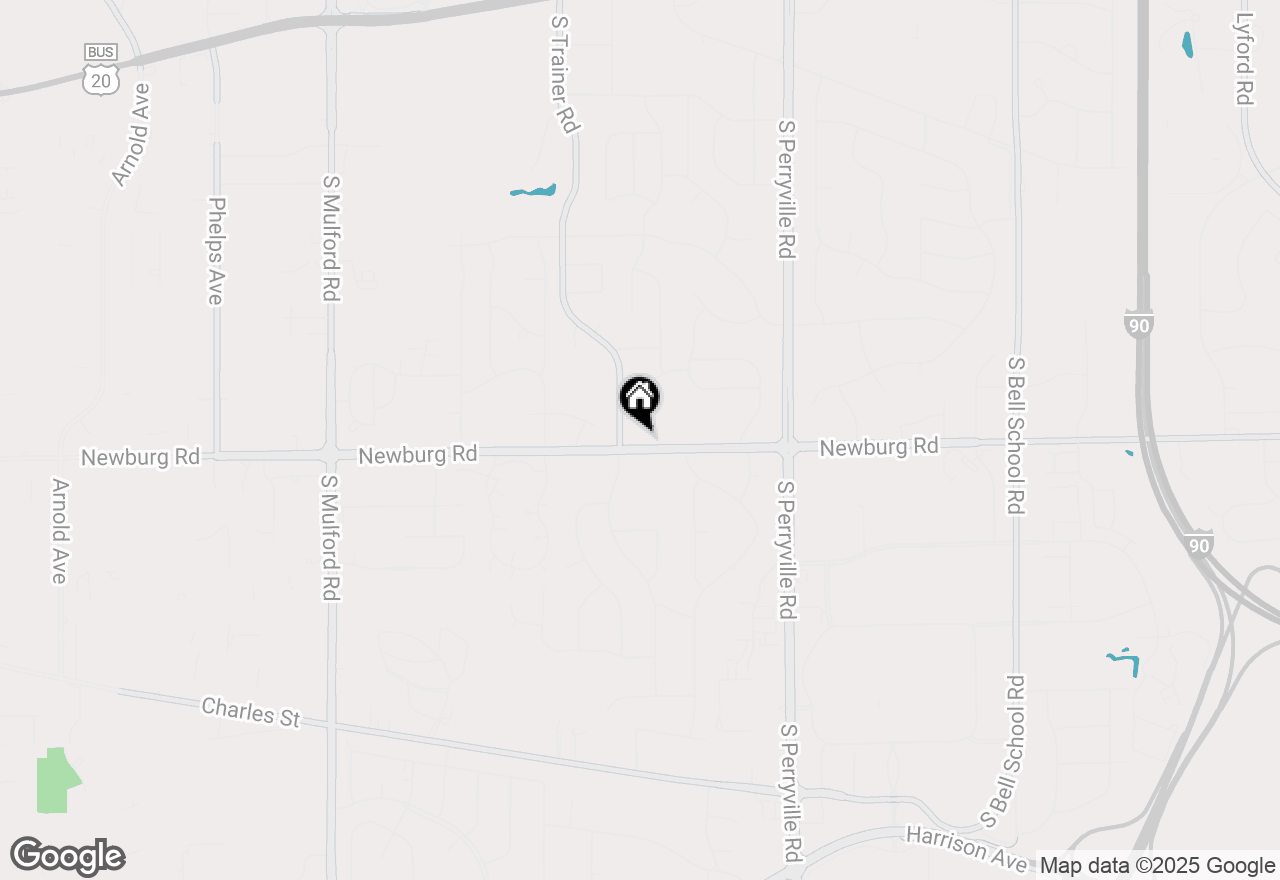 Map of 6684 Newburg Road, Rockford, IL 61108