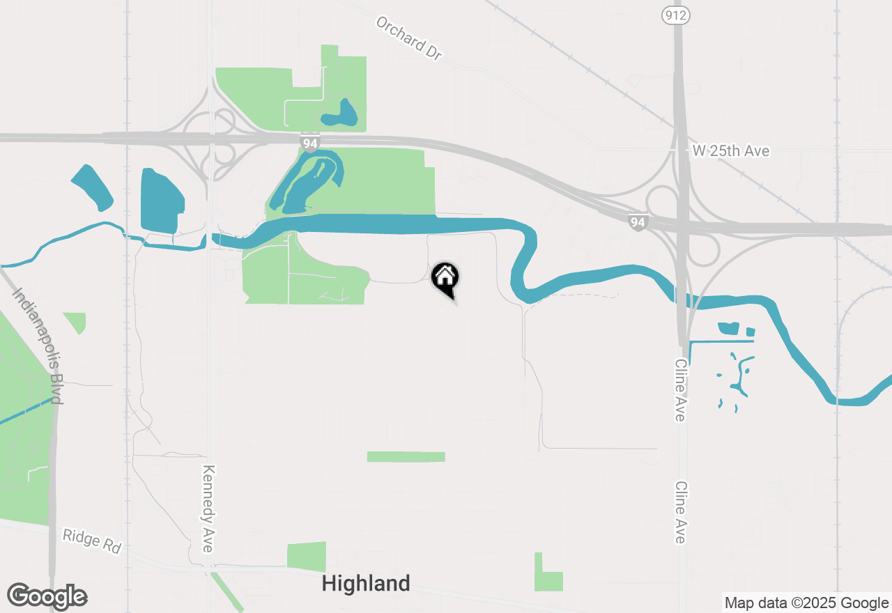 Map of 8119 Grace Street, Highland, IN 46322