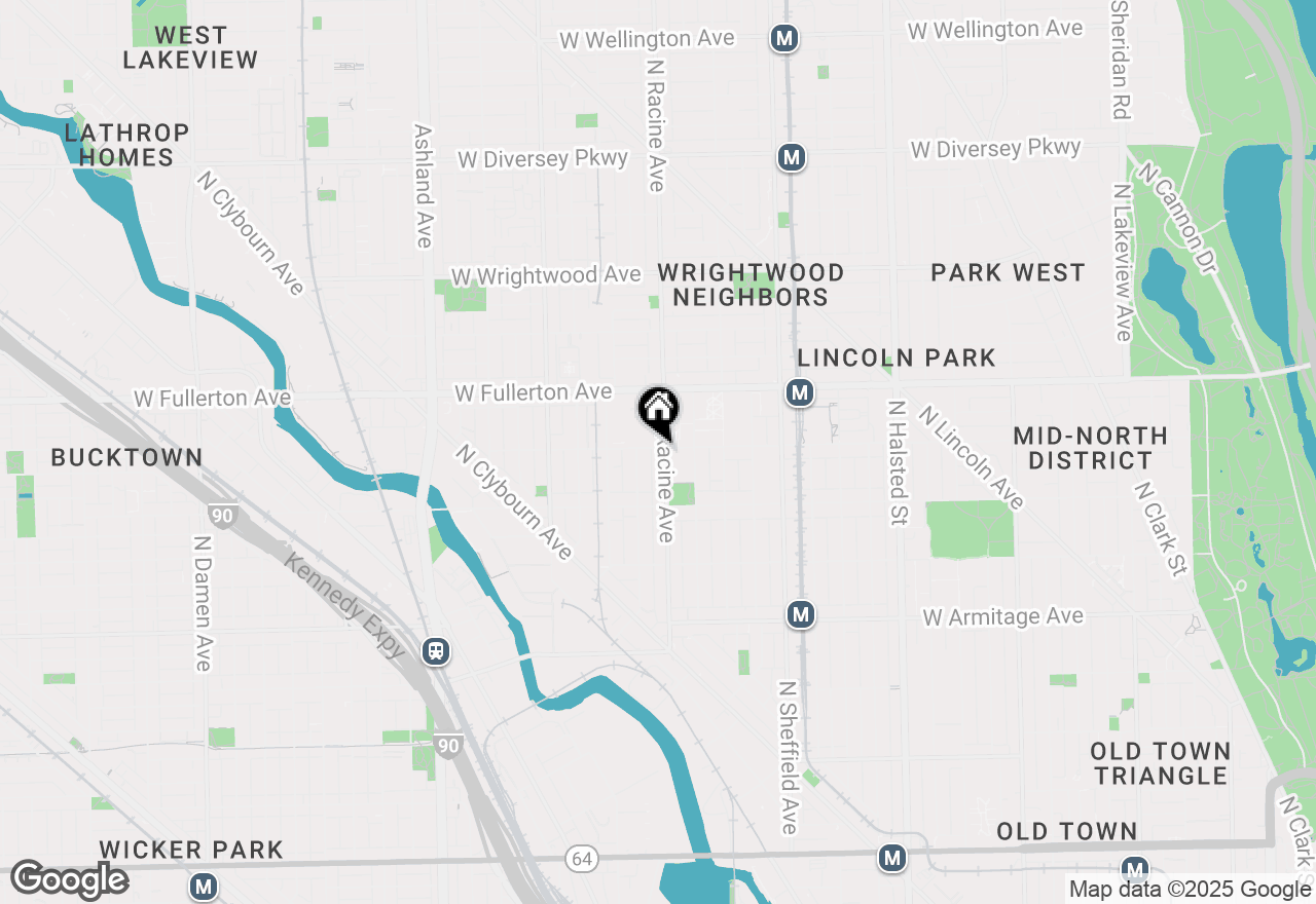 Map of 1201 W Belden Avenue #2, Chicago, IL 60614