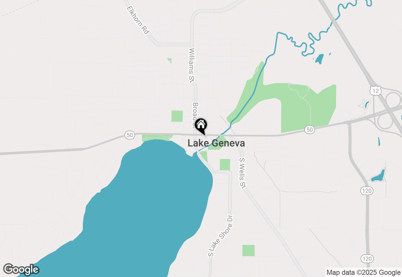 Map of 738 W Main St, Lake Geneva, WI 53147