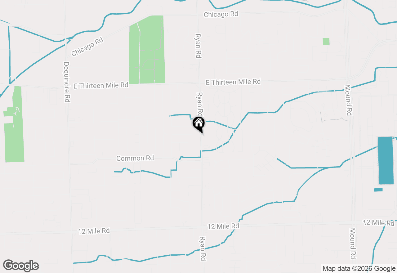 Map of 3858 Hughes Drive, Warren, MI 48092