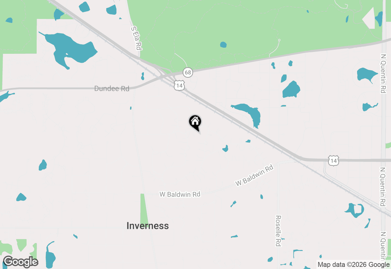 Map of 1877 Banbury Road, Inverness, IL 60067
