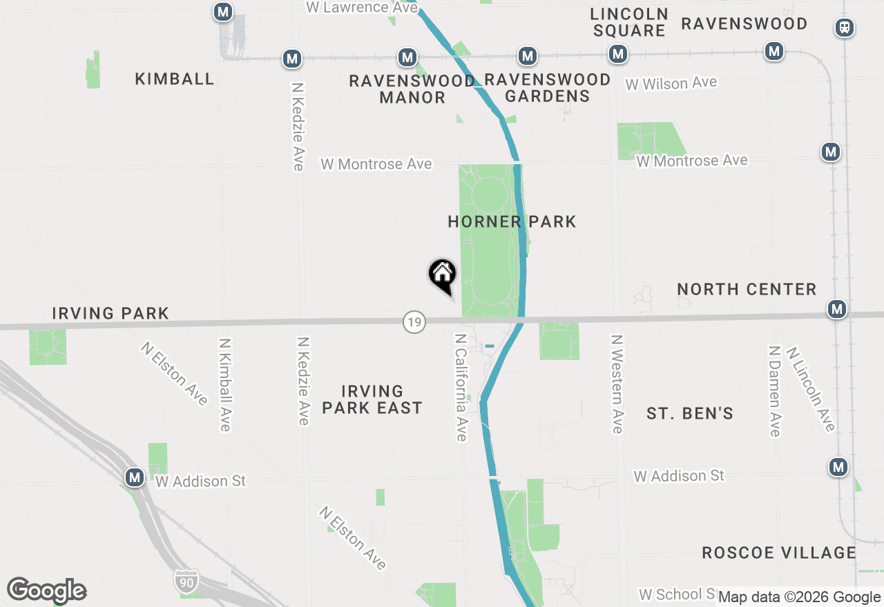 Map of 4027 N Mozart Street #1, Chicago, IL 60618