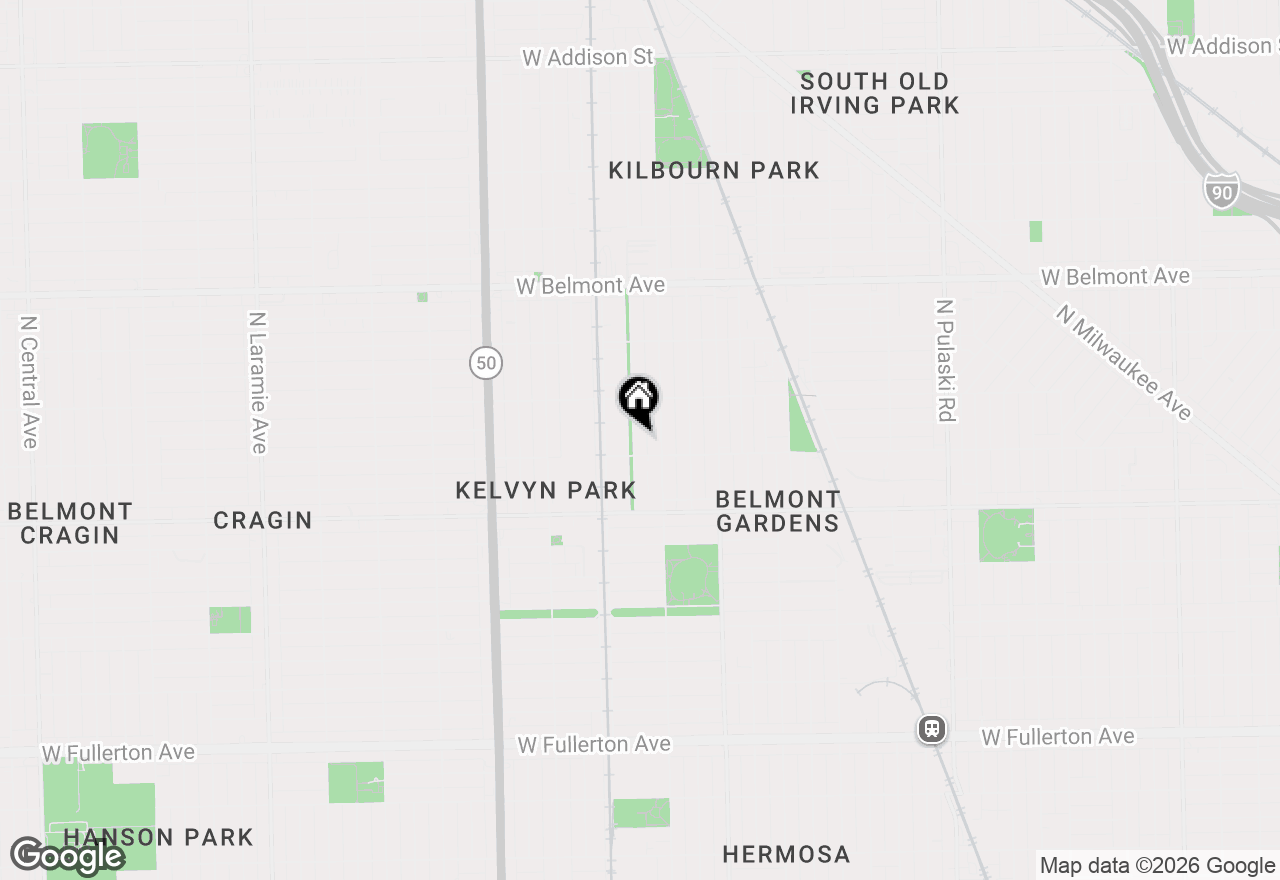 Map of 2913 N Kolmar Avenue, Chicago, IL 60641