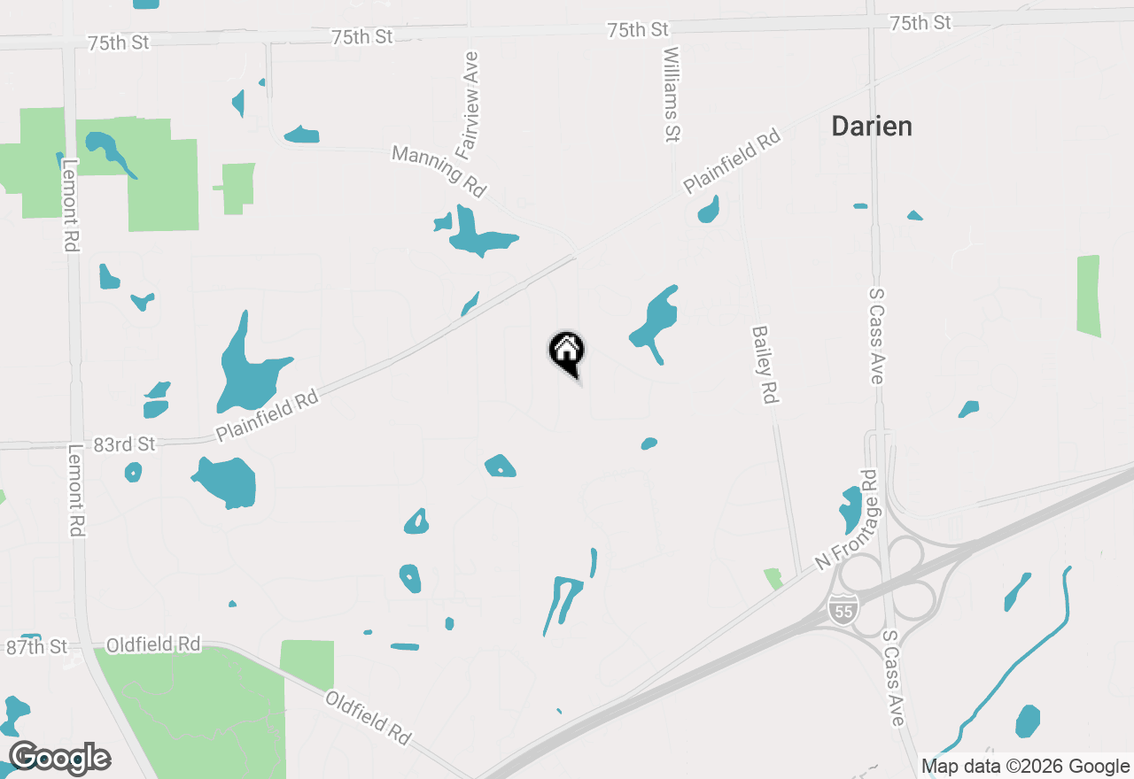 Map of 9S315 Cumnor Road, Downers Grove, IL 60516