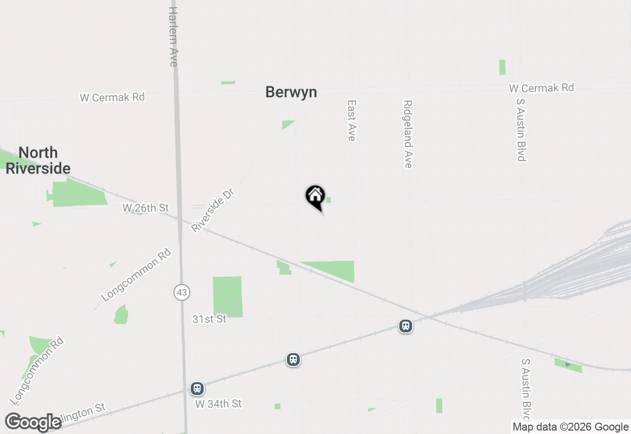 Map of 2623 Euclid Avenue, Berwyn, IL 60402