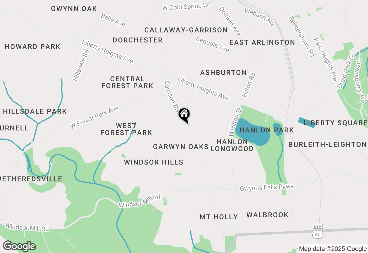 Map of 2939 Allendale Road #A, Baltimore, MD 21216