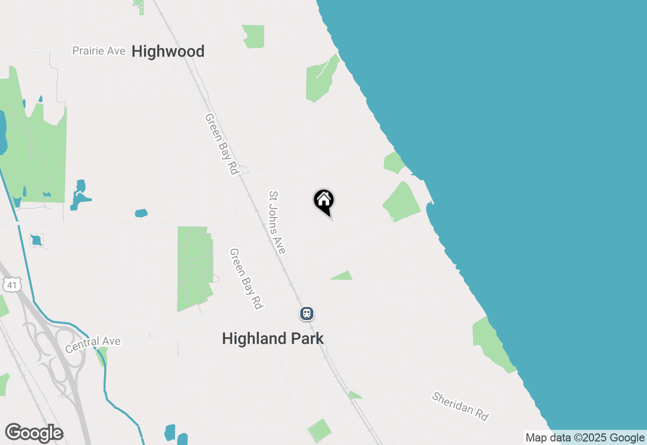 Map of 2018 Linden Avenue, Highland Park, IL 60035