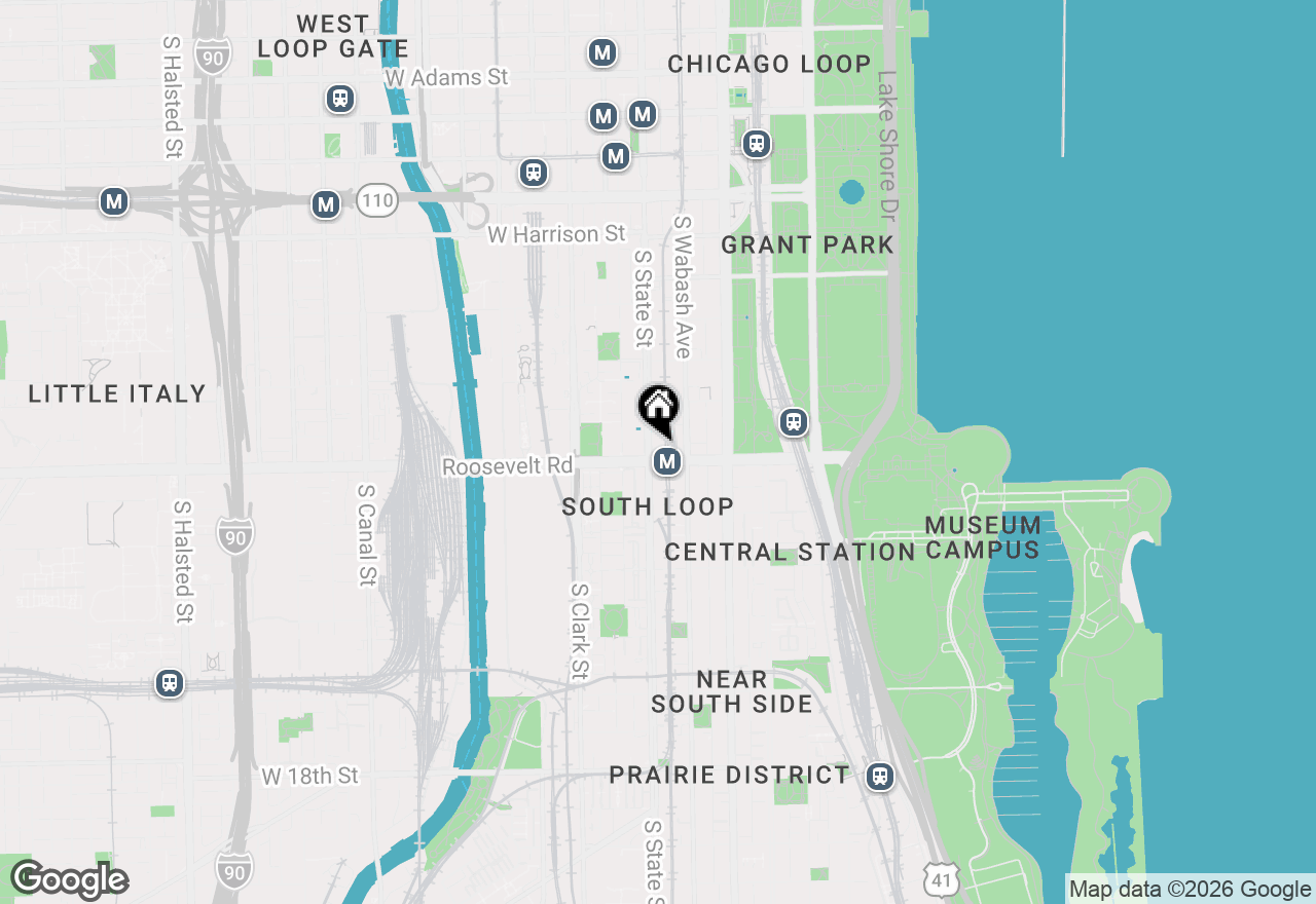 Map of 1155 S State Street #400, Chicago, IL 60605