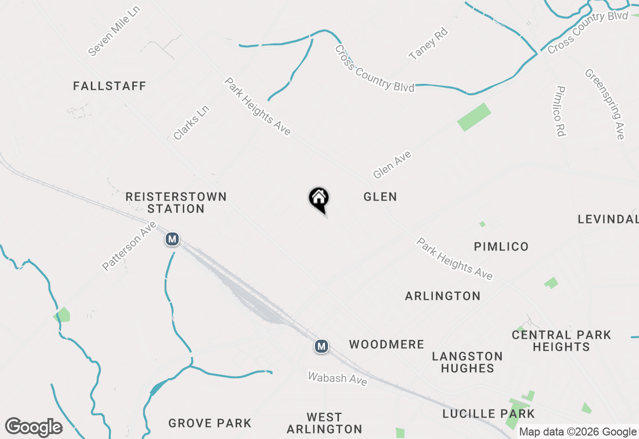 Map of 3813 Glen Avenue, Baltimore, MD 21215