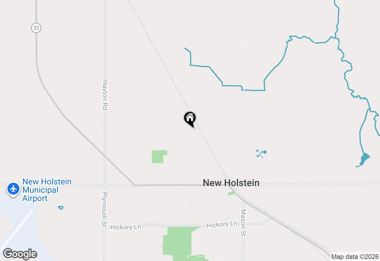 Map of 2402 Van Buren Street, New Holstein, WI 53061