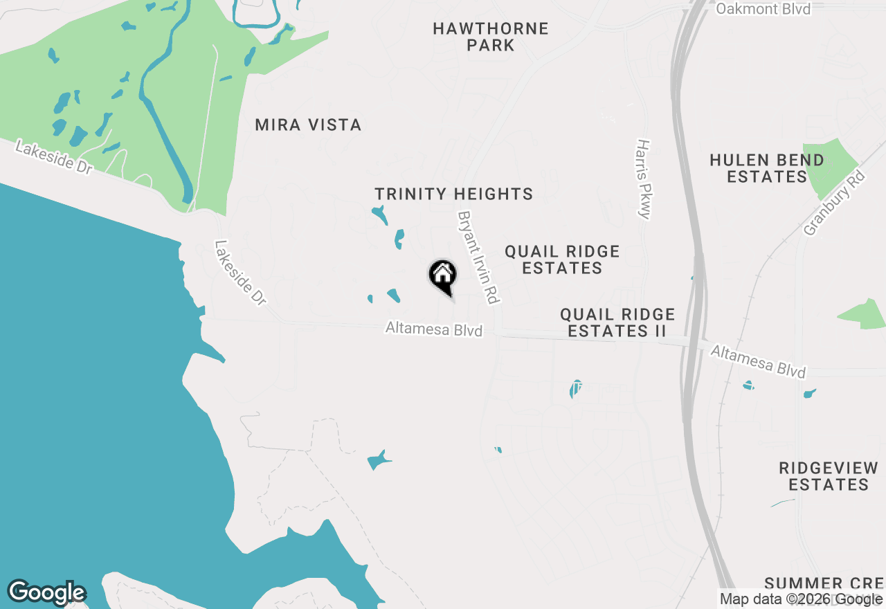 Map of 7005 Brierhill Court, Fort Worth, TX 76132