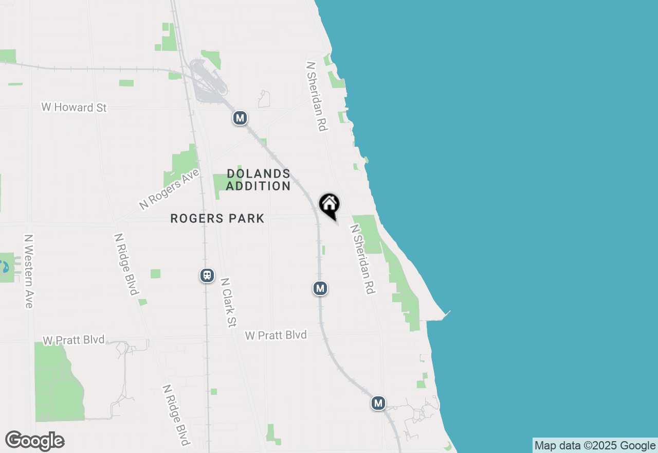 Map of 1358 W Estes Avenue #1S, Chicago, IL 60626