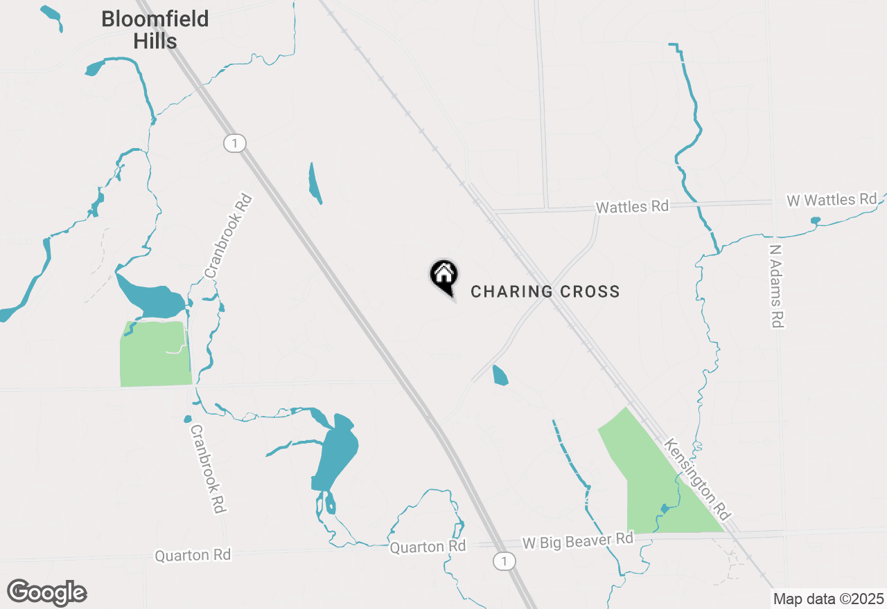 Map of 249 Warrington Road, Bloomfield Hills, MI 48304