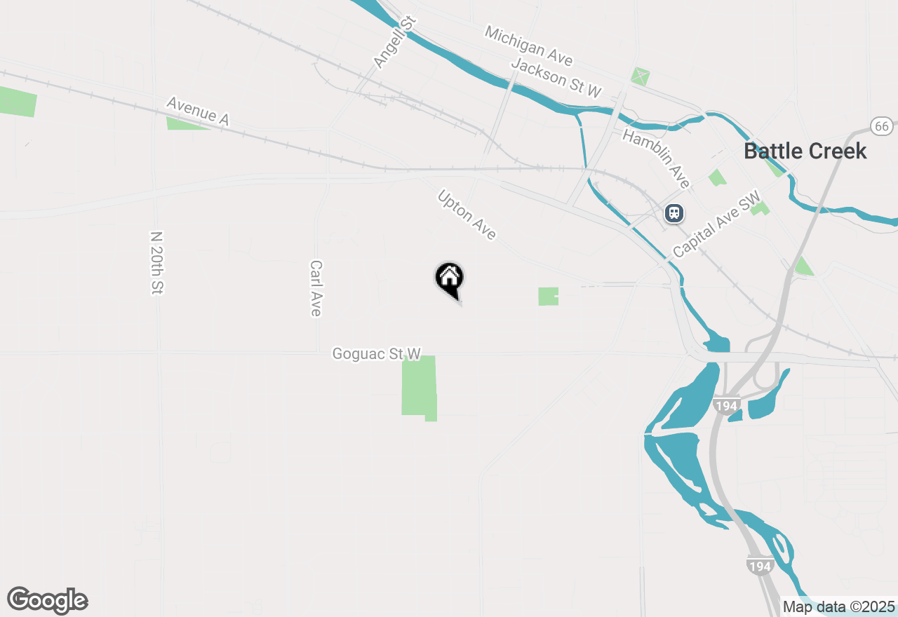 Map of 39 Harris Street, Battle Creek, MI 49037