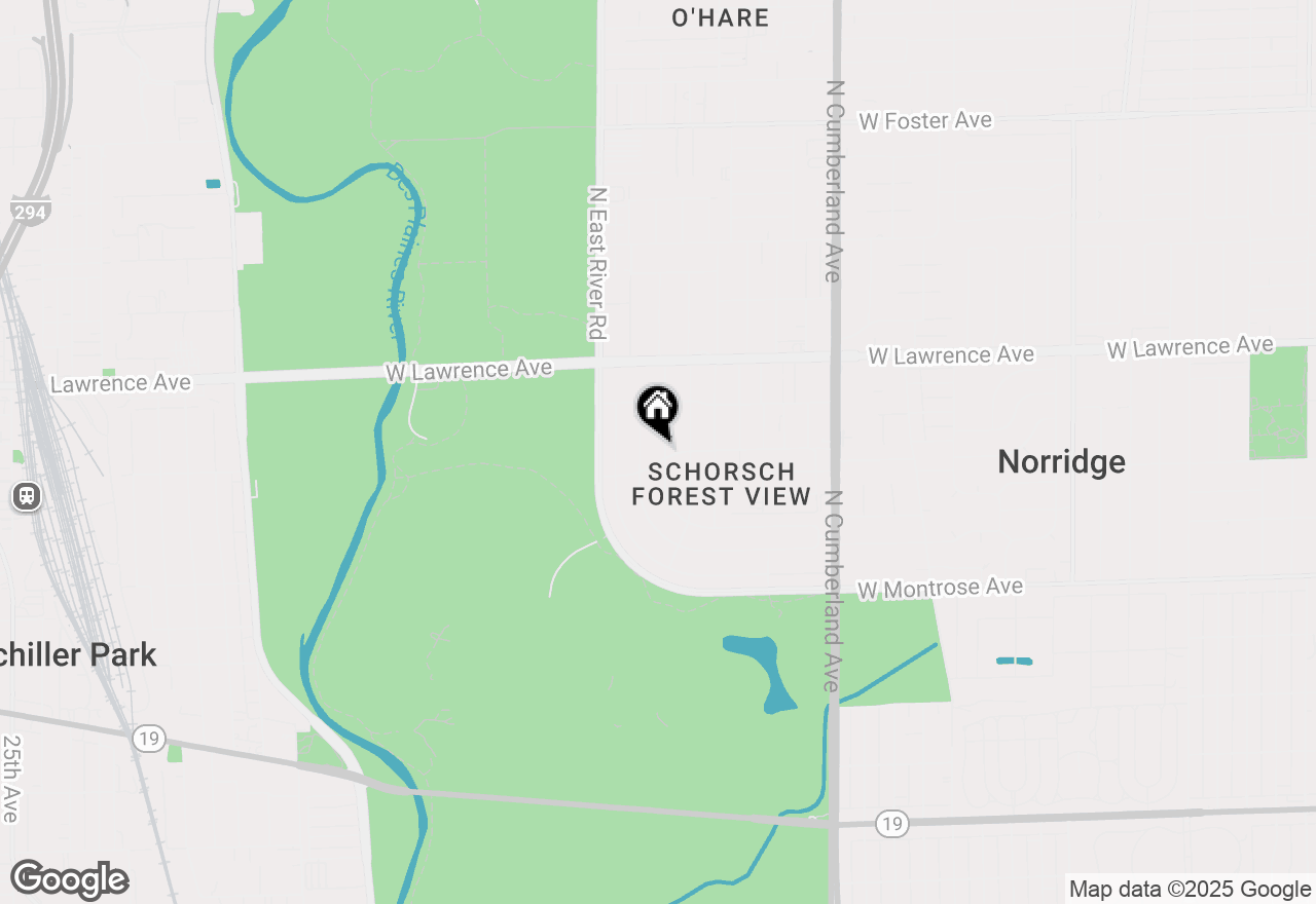 Map of 4604 N Oakview Street, Chicago, IL 60656