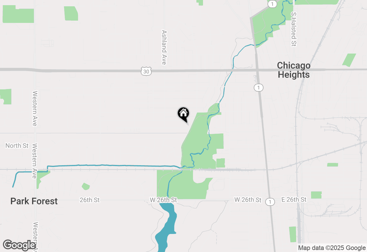 Map of 251 Hickory Street, Chicago Heights, IL 60411