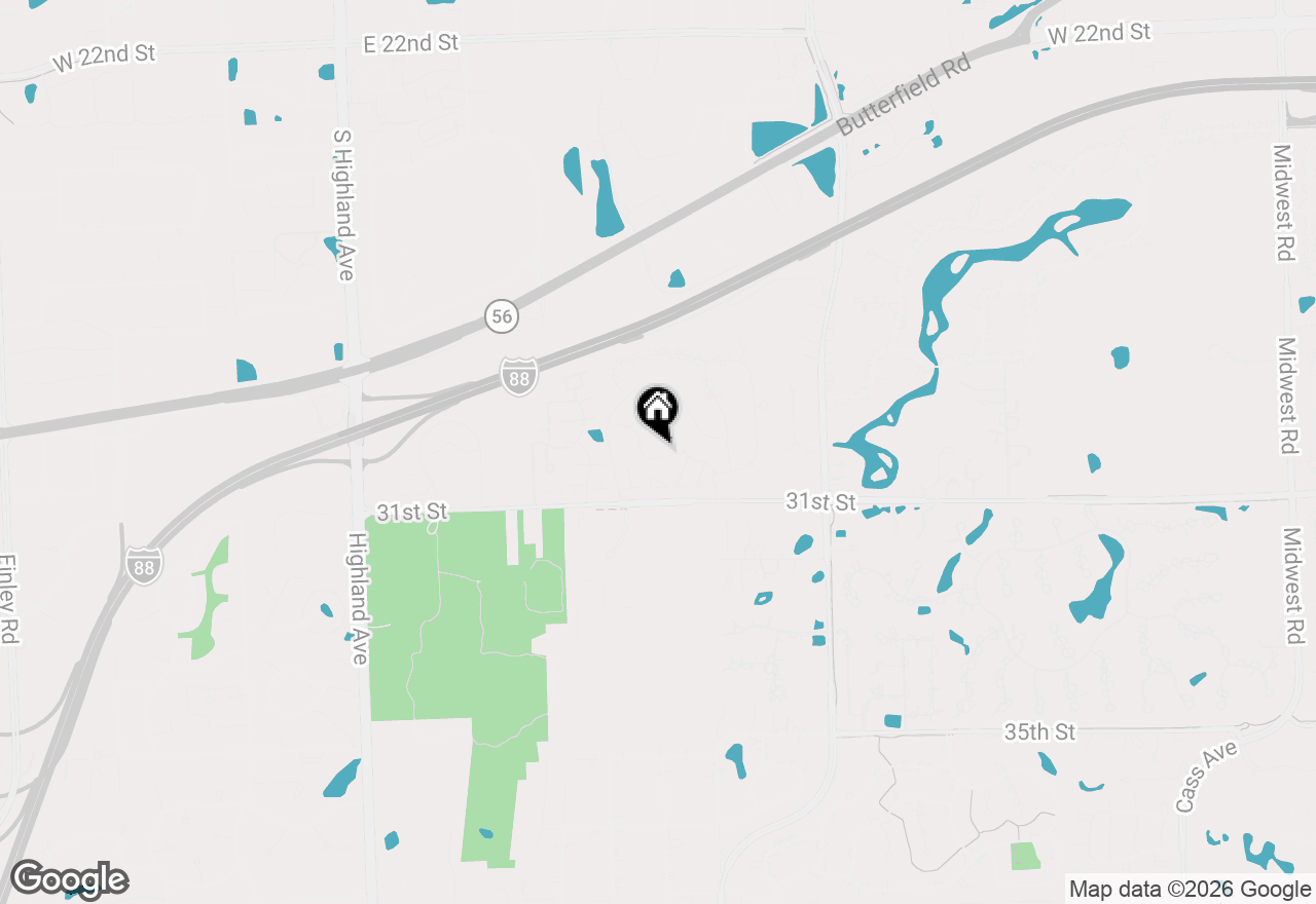 Map of 19W014 Avenue Normandy, Oak Brook, IL 60523