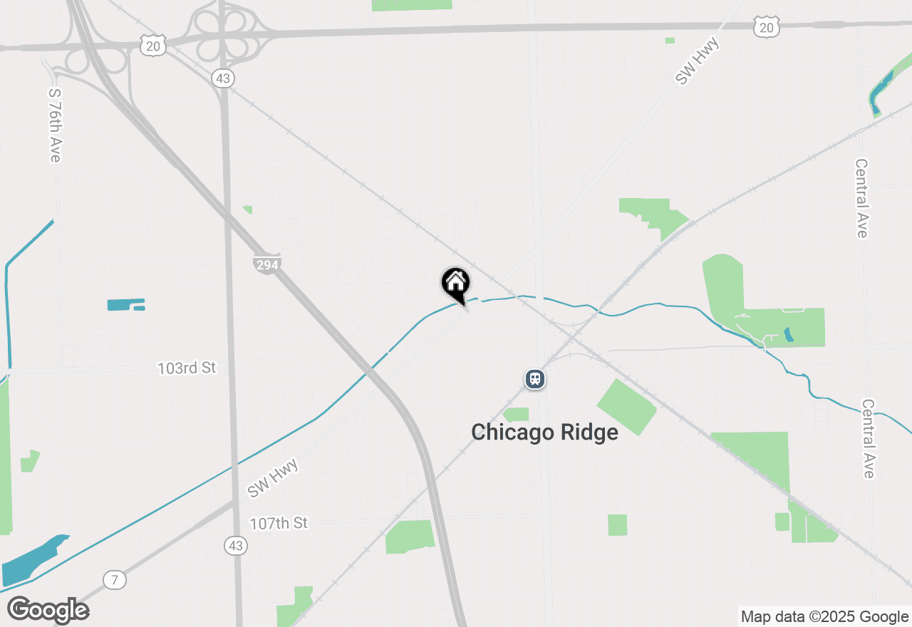 Map of 10228 Southwest Highway #2D, Chicago Ridge, IL 60415