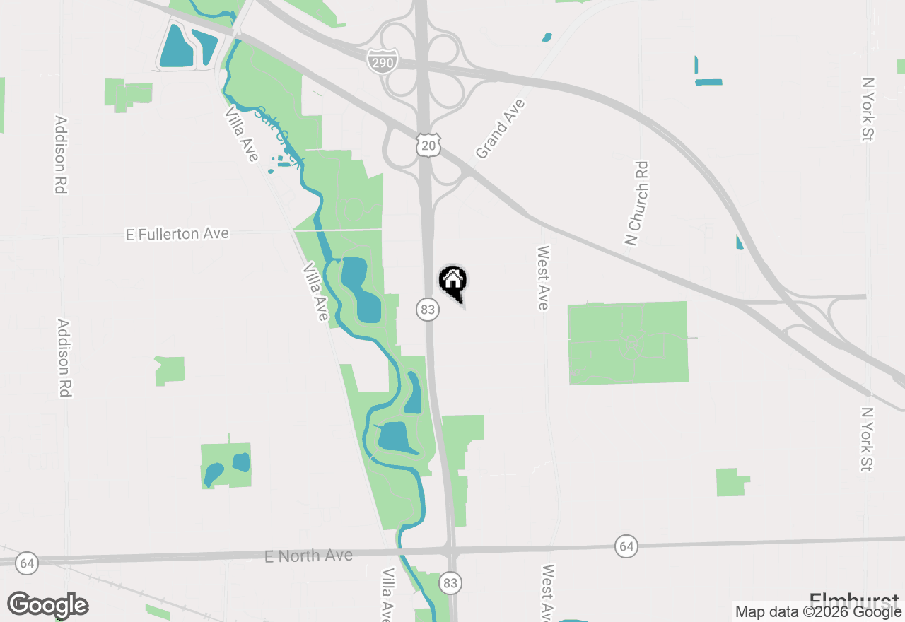 Map of 643 W Crockett Avenue, Elmhurst, IL 60126