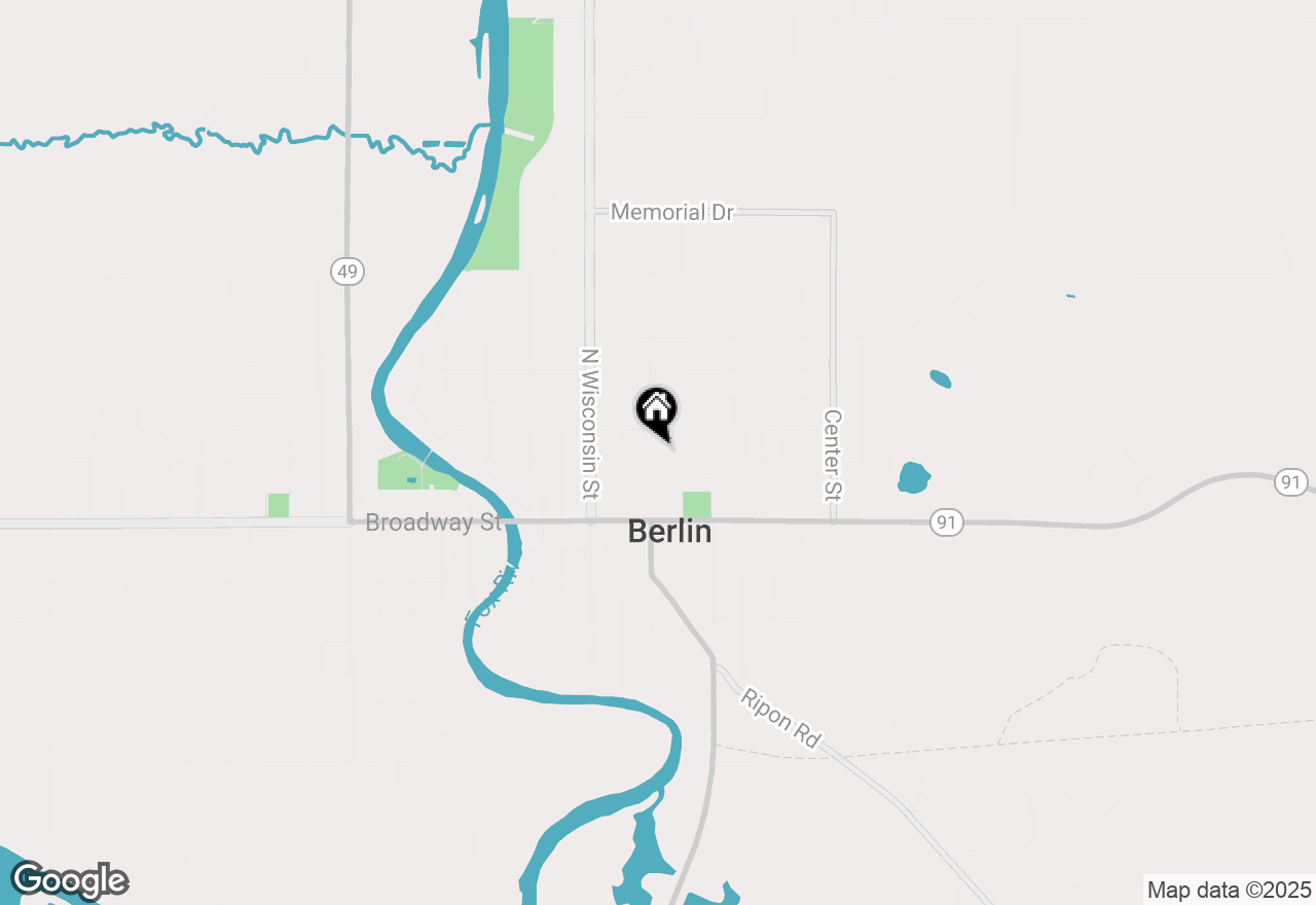 Map of 163 E Noyes Street, Berlin, WI 54923