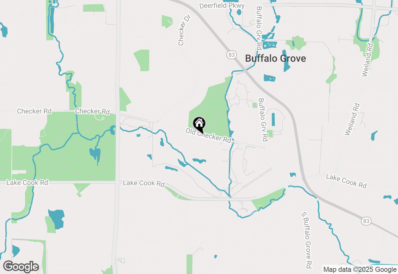 Map of 728 Old Checker Road, Buffalo Grove, IL 60089