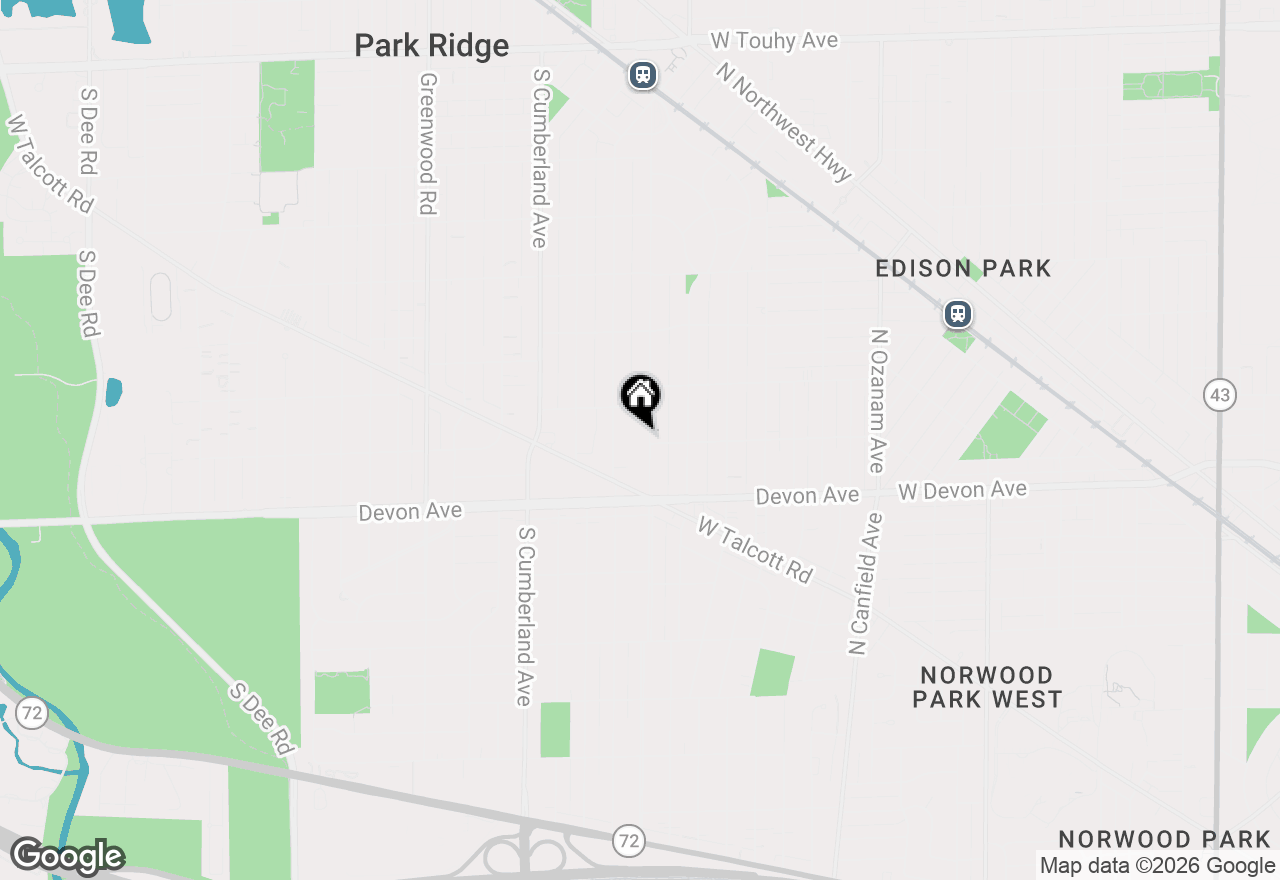Map of 1012 Courtland Avenue, Park Ridge, IL 60068