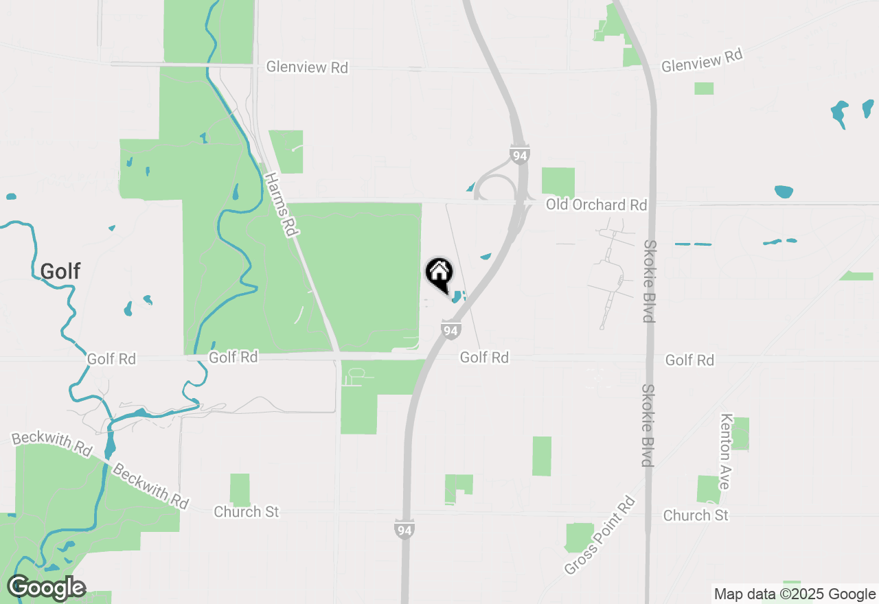 Map of 9715 Woods Drive #1110, Skokie, IL 60076