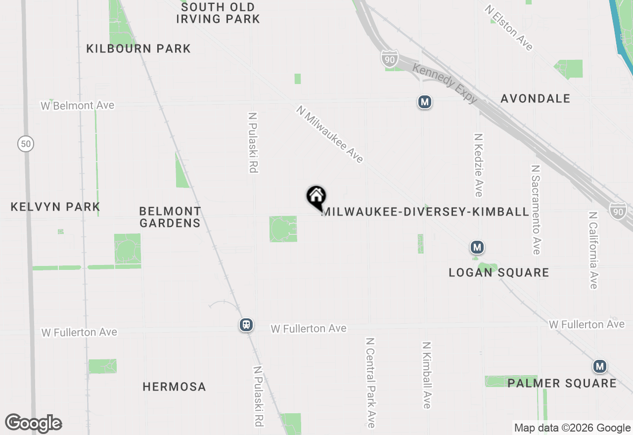 Map of 3751 W Diversey Avenue #B, Chicago, IL 60647