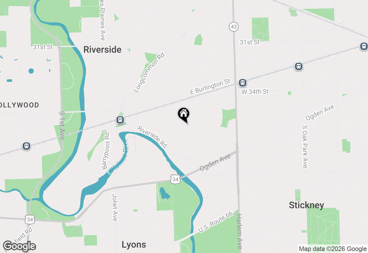 Map of 212 Gage Road, Riverside, IL 60546