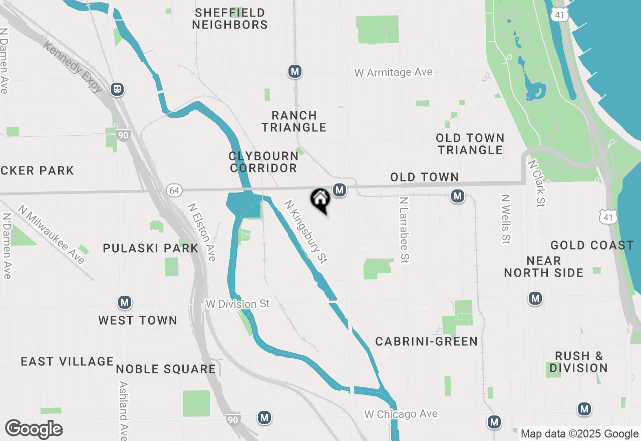 Map of 860 W Blackhawk Street #605, Chicago, IL 60642