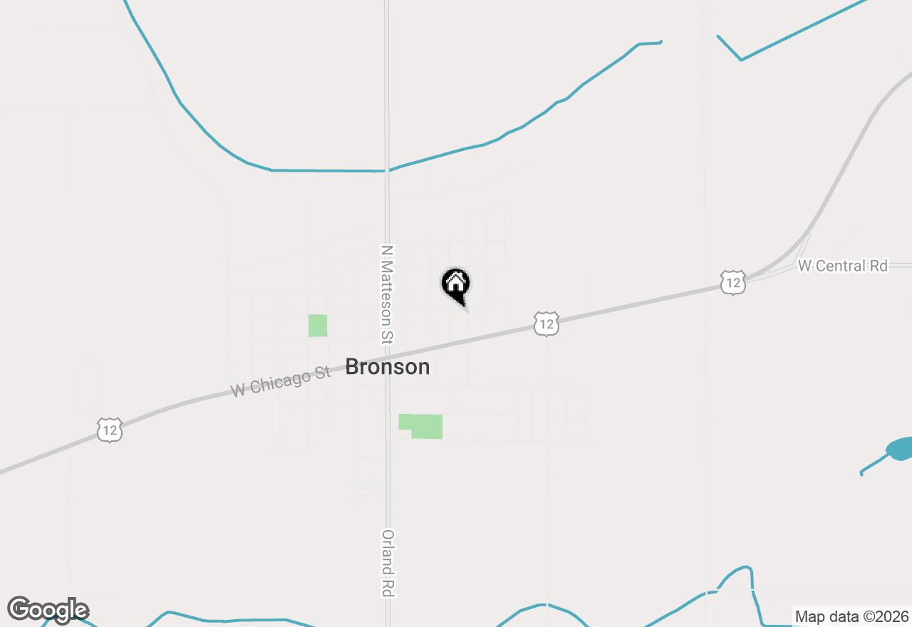 Map of 150 Washington Street, Bronson, MI 49028