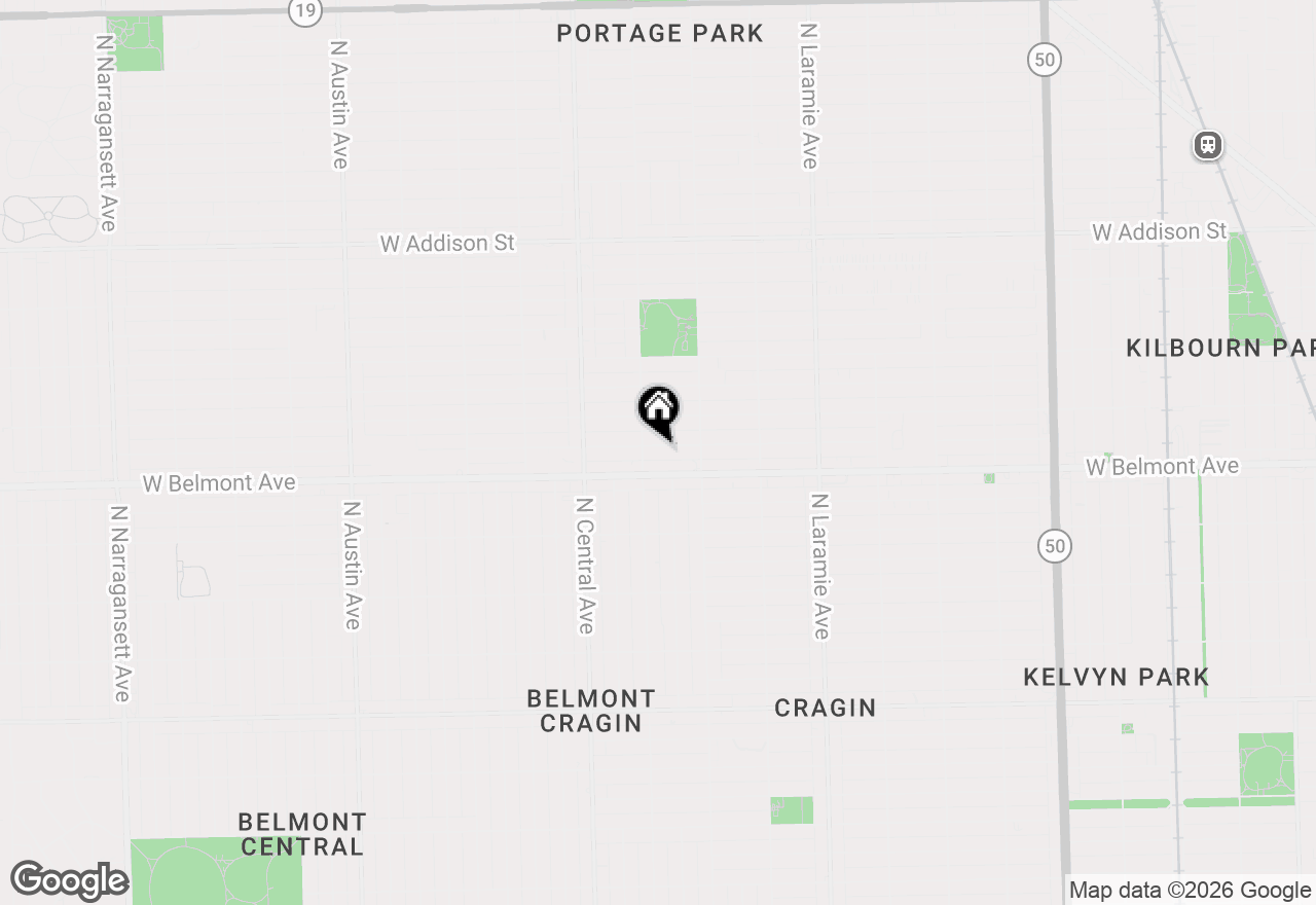 Map of 5445 W Melrose Street, Chicago, IL 60641