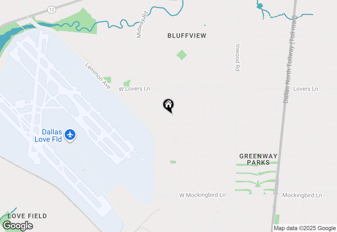 Map of 4518 Hopkins Avenue, Dallas, TX 75209