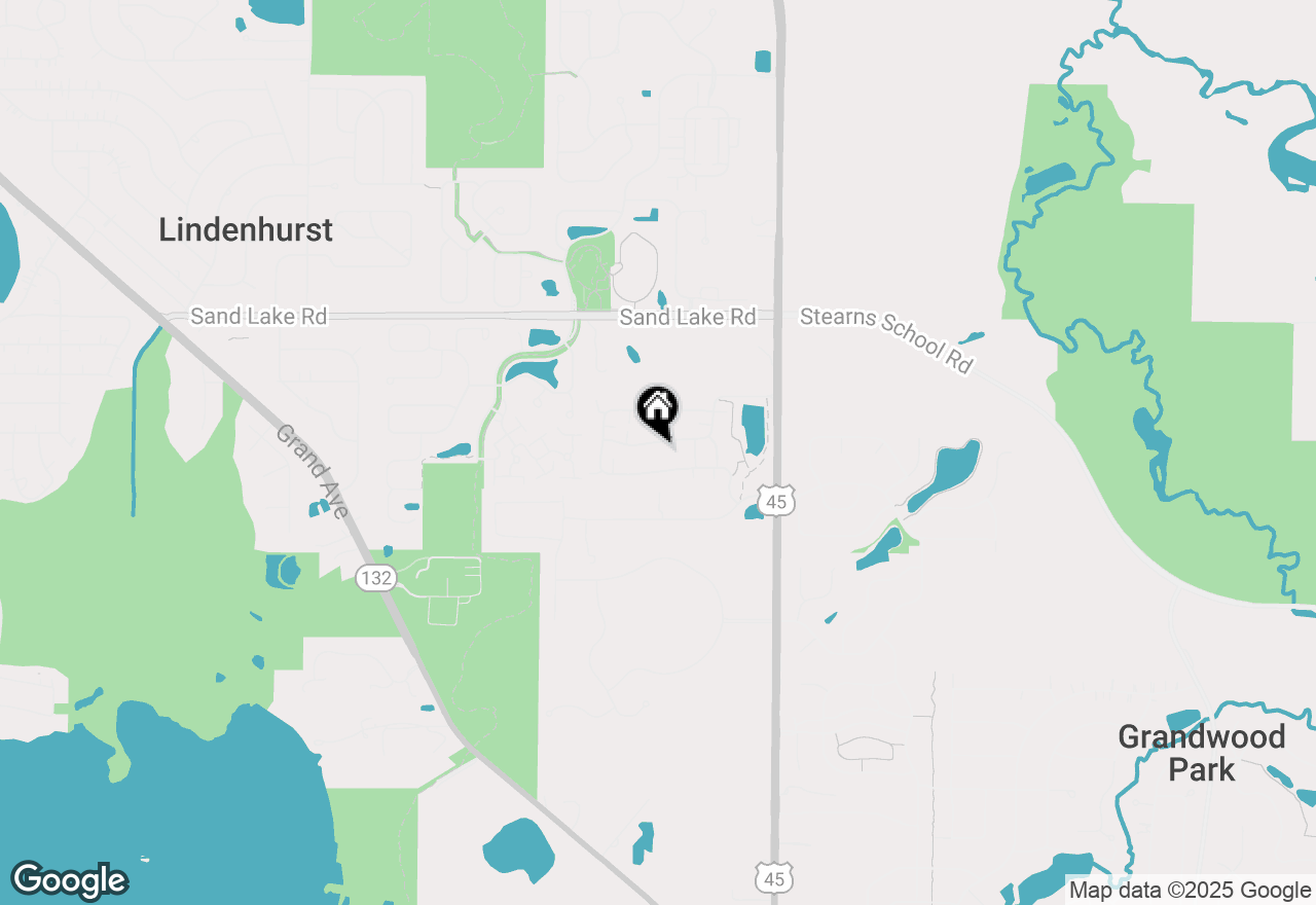 Map of 2903 Falling Waters Drive, Lindenhurst, IL 60046