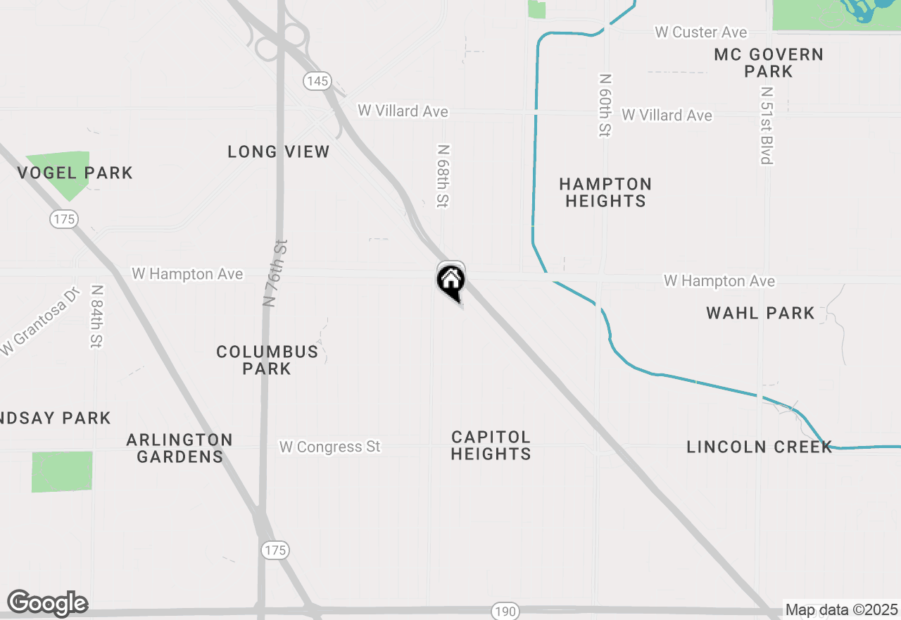 Map of 6654 W Costance Ave #6656, Milwaukee, WI 53218