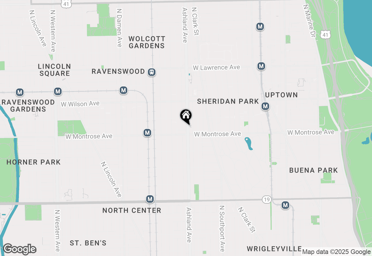 Map of 4422 N Ashland Avenue #3E, Chicago, IL 60640