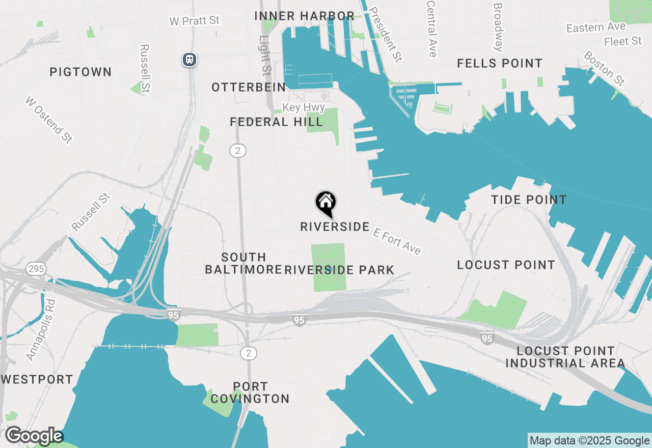 Map of 402 E Fort Avenue, Baltimore, MD 21230