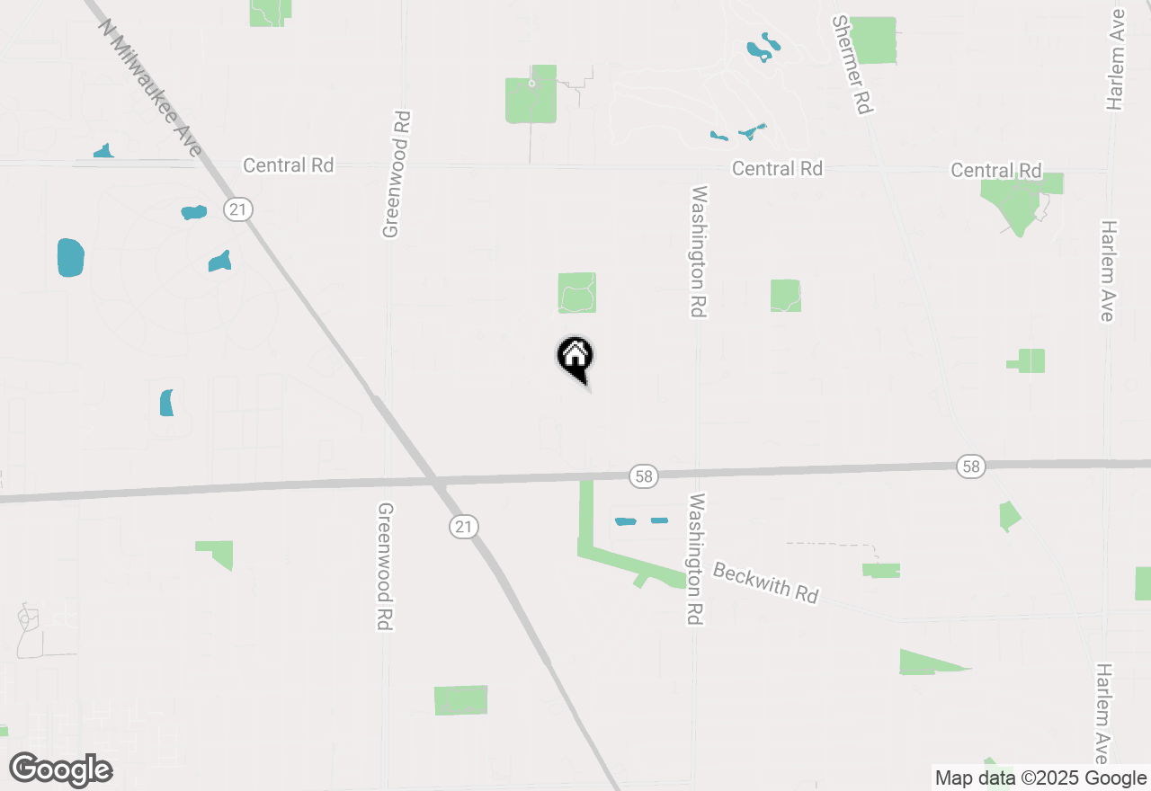 Map of 9747 N Huber Oval, Niles, IL 60714